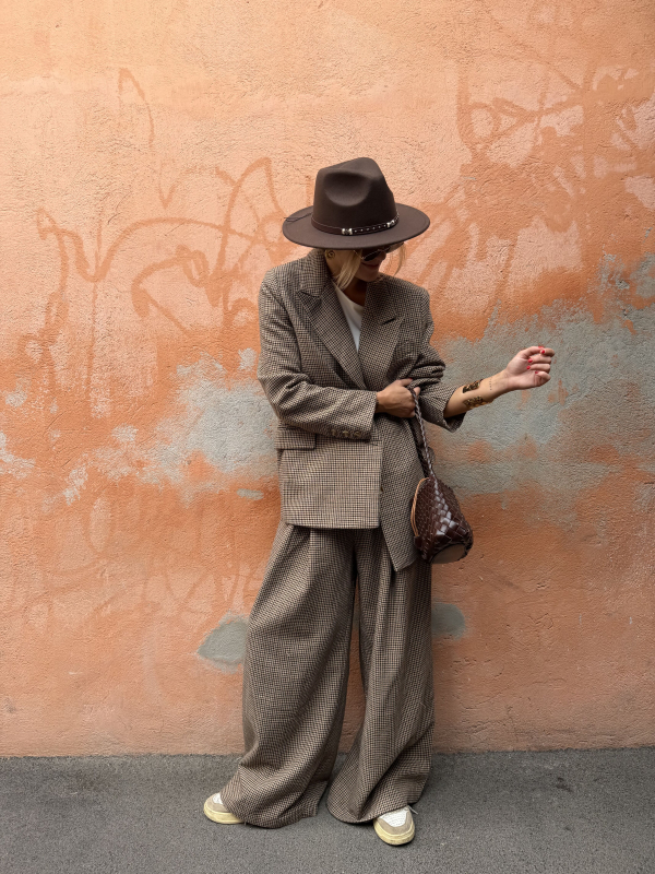 Veste blazer FRANCISCO pied de poule - précommande