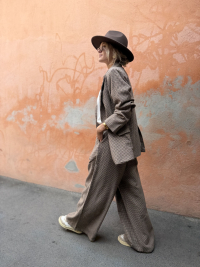 FRANCISCO houndstooth trousers - PRE-ORDER