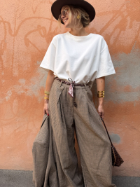 FRANCISCO houndstooth trousers - PRE-ORDER