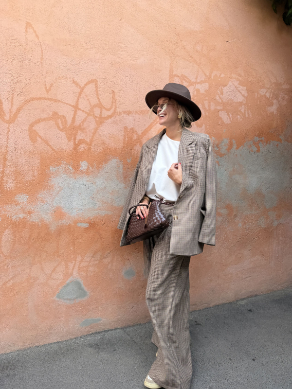 FRANCISCO houndstooth trousers - PRE-ORDER