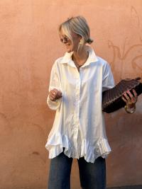 Robe chemise CASSIE blanche
