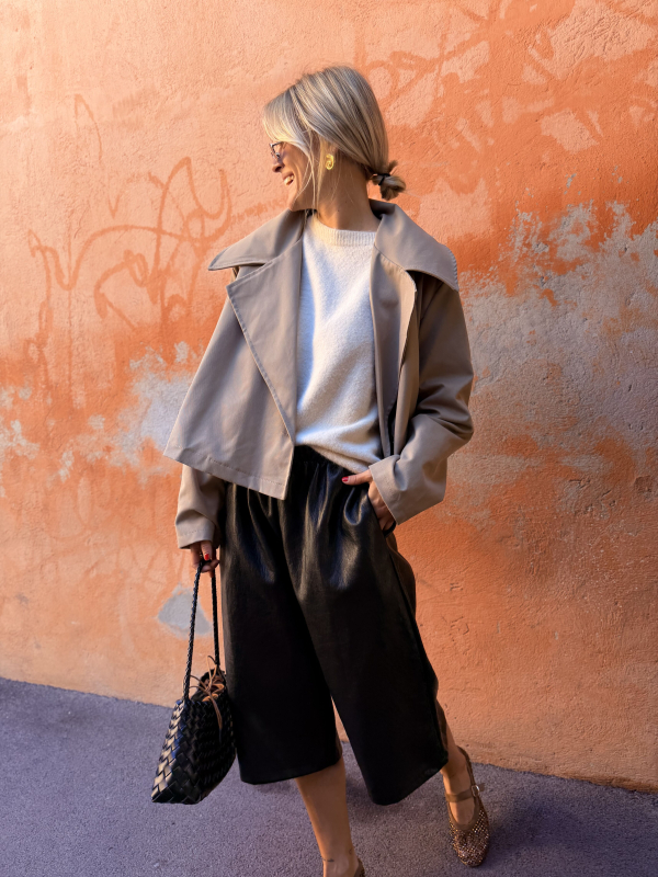 Trench DAKOTA court kaki clair - Précommande