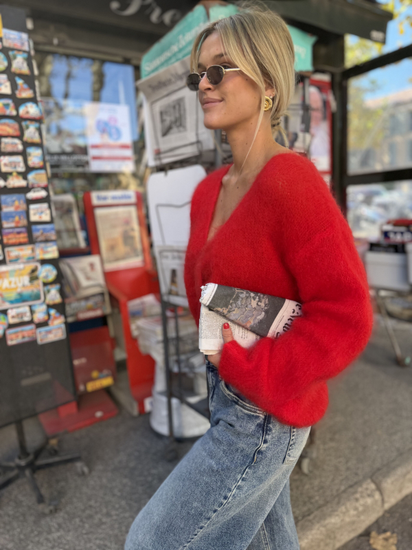 Pull COZY rouge