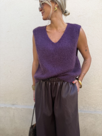 AUDREY plum sweater