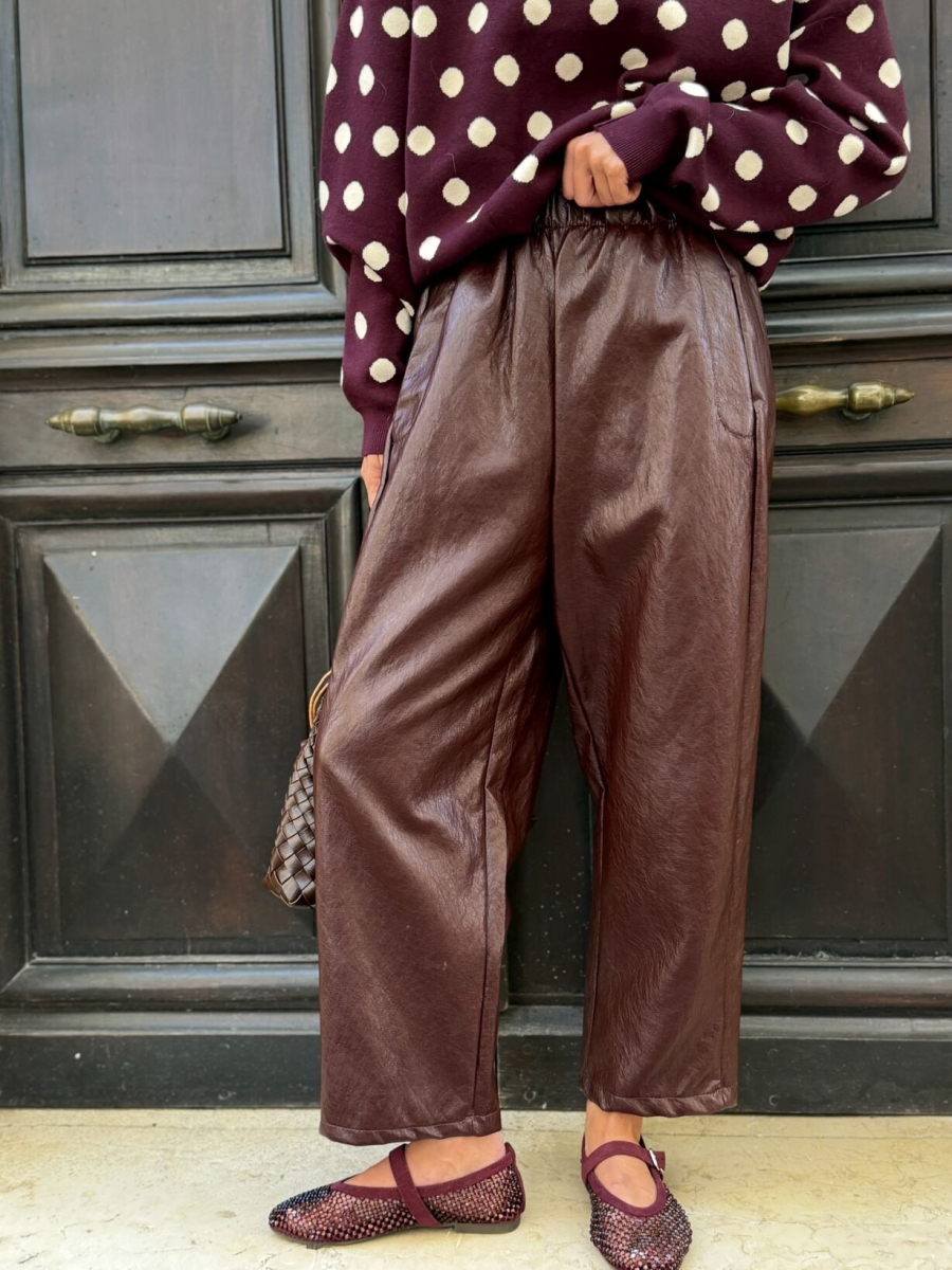 Pantalon ETHAN bordeaux