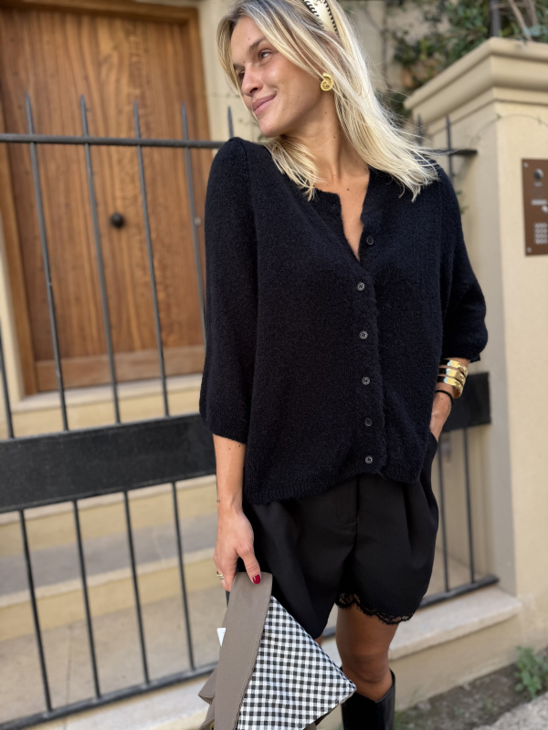 Gilet manches 3/4 noir