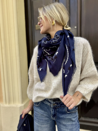 Écharpe marine bandana