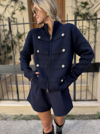 JAMES navy vest
