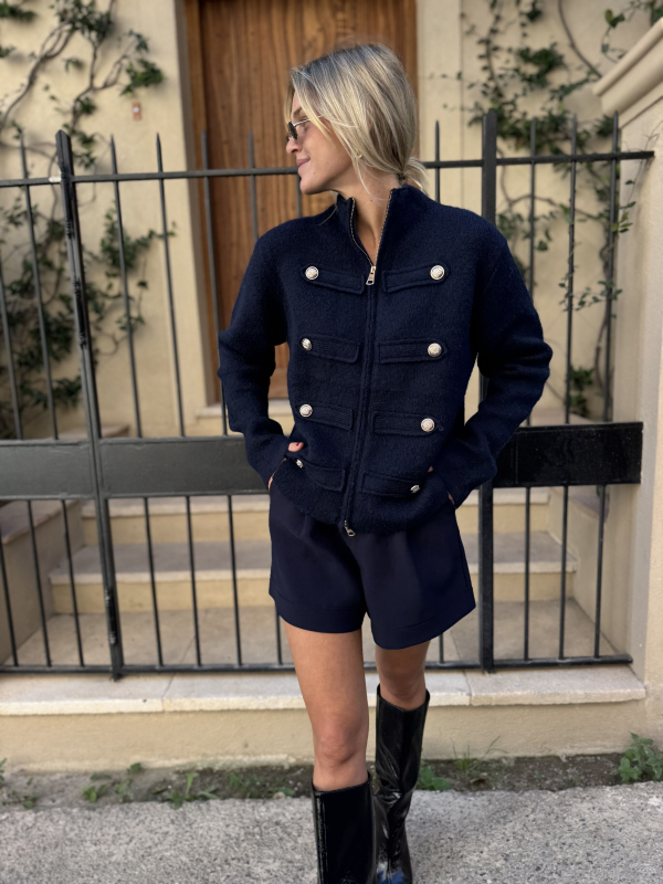 JAMES navy vest