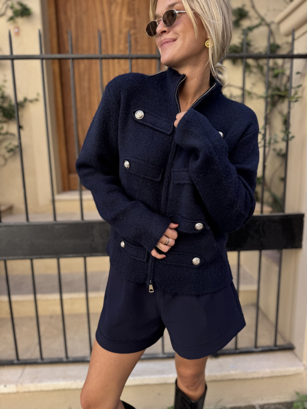 JAMES navy vest