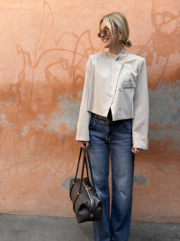Blazer asymétrique beige