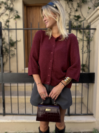 Sac bordeaux écaillé