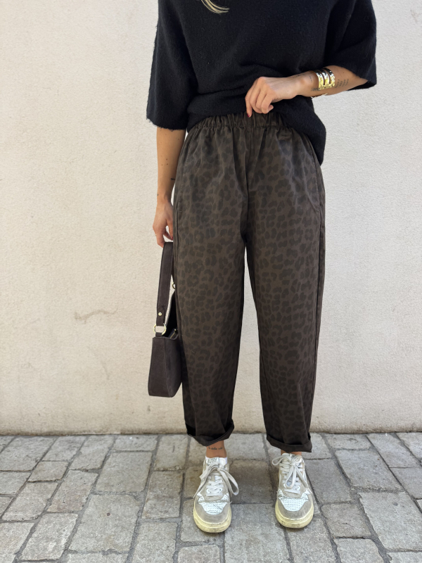 Pantalon FABIO léopard