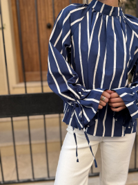 HAILEY navy blouse