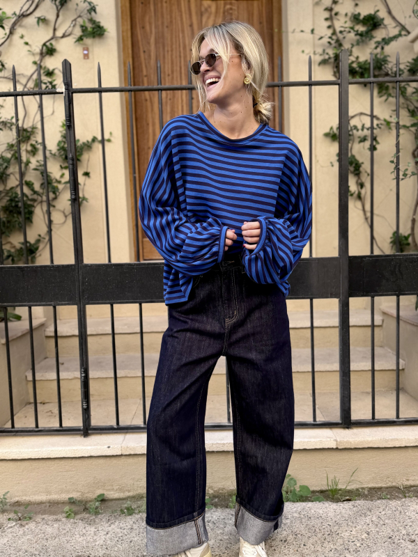 Dark blue shirt