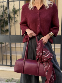 Écharpe bordeaux bandana