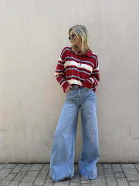 LEWIS red striped sweater