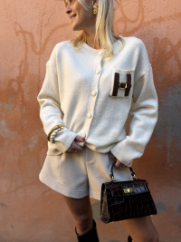 Gilet H écru