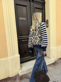Gilet VALENTINO léopard marine - Précommande