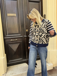 VALENTINO leopard navy vest - Pre-order