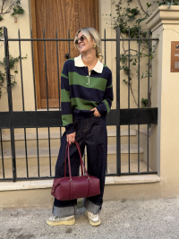 HUNTER navy/green sweater