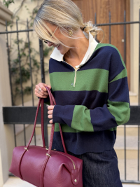 HUNTER navy/green sweater