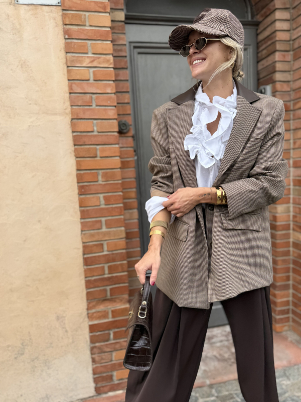 Veste blazer SOHO pied de poule