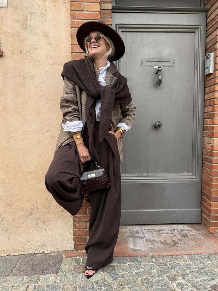 COFFEE balloon-cut pants