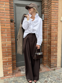 Pantalon COFFEE coupe ballon