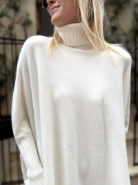 Pull poncho GIANNI écru