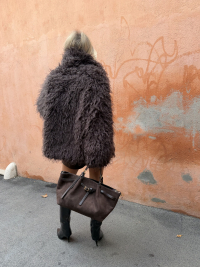 Coat & scarf CRAWFORD chocolate