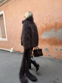 Coat & scarf CRAWFORD chocolate