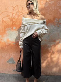 Pull strass HARPER écru