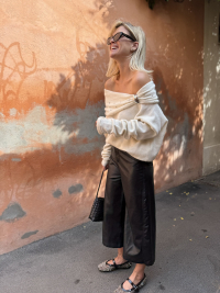 Off-white HARPER rhinestone sweater