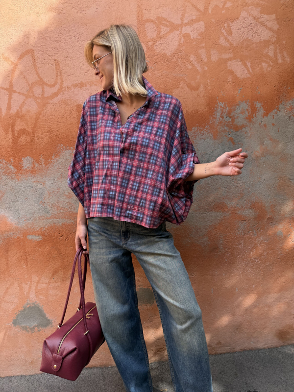 Red/blue checkered shirt