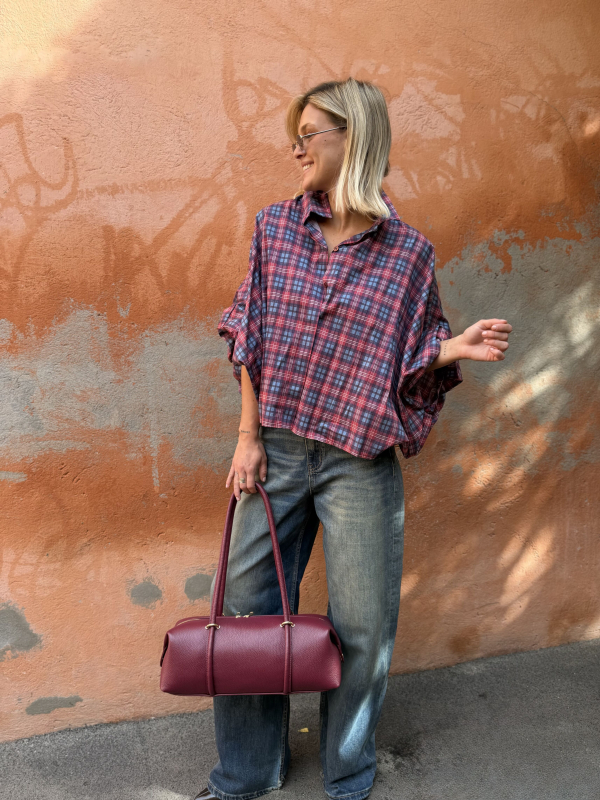 Red/blue checkered shirt