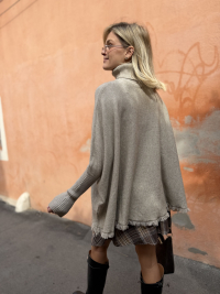Pull poncho GIANNI beige