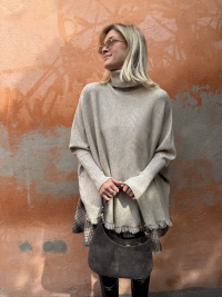 Pull poncho GIANNI beige