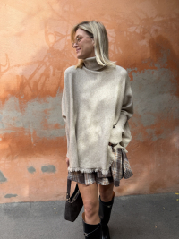 Pull poncho GIANNI beige