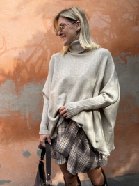 Pull poncho GIANNI beige
