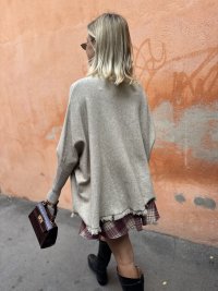 Pull poncho GIANNI beige