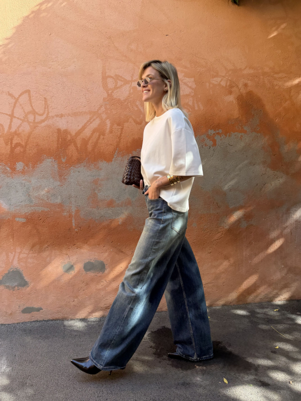 Jean HOUSTON bleu délavé