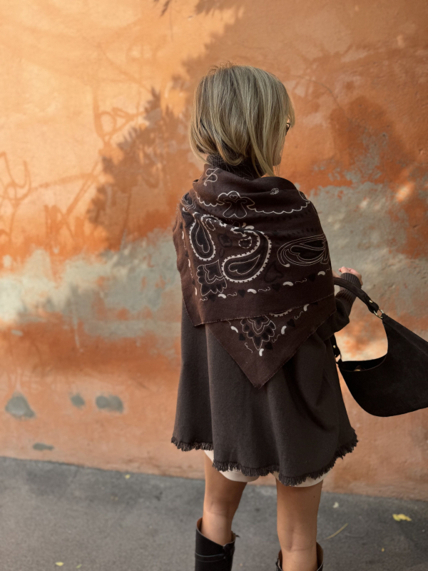 Écharpe chocolat bandana