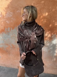 Écharpe chocolat bandana