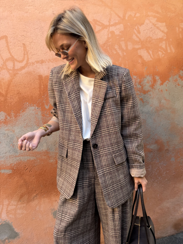 MANHATTTAN checkered blazer