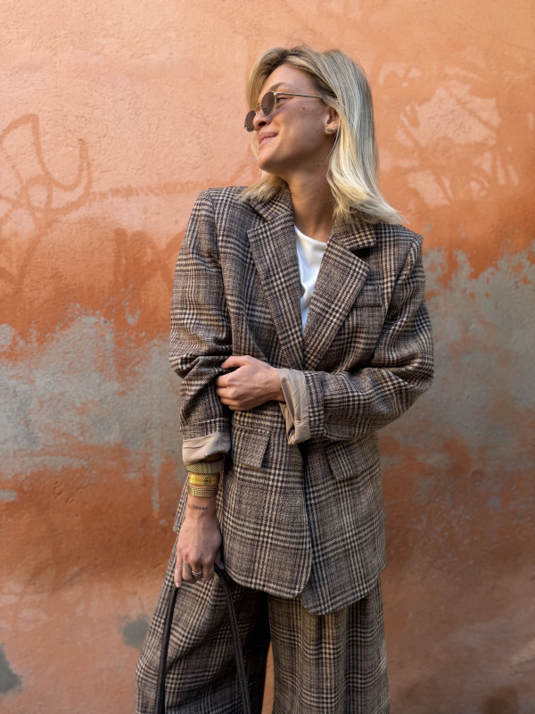 MANHATTTAN checkered blazer