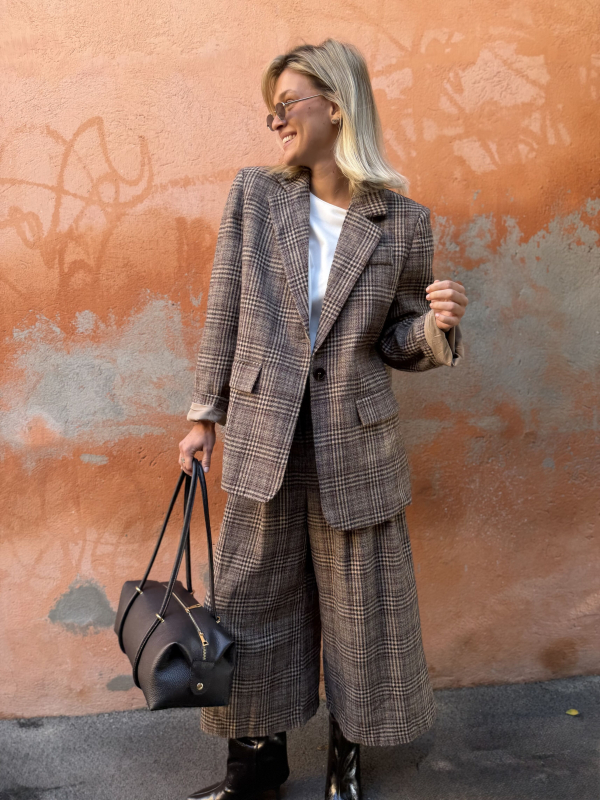 MANHATTTAN checkered blazer