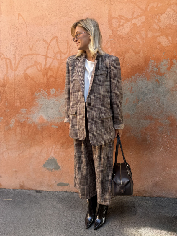 MANHATTTAN checkered blazer