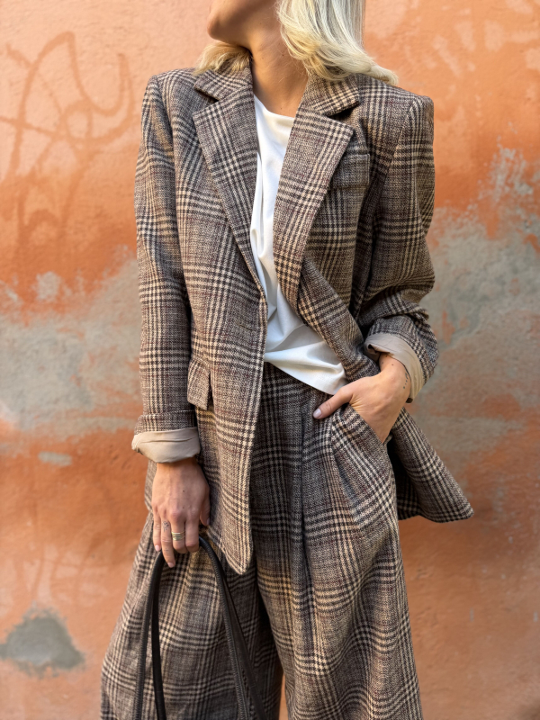 MANHATTTAN checkered blazer
