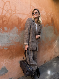 MANHATTTAN checkered blazer